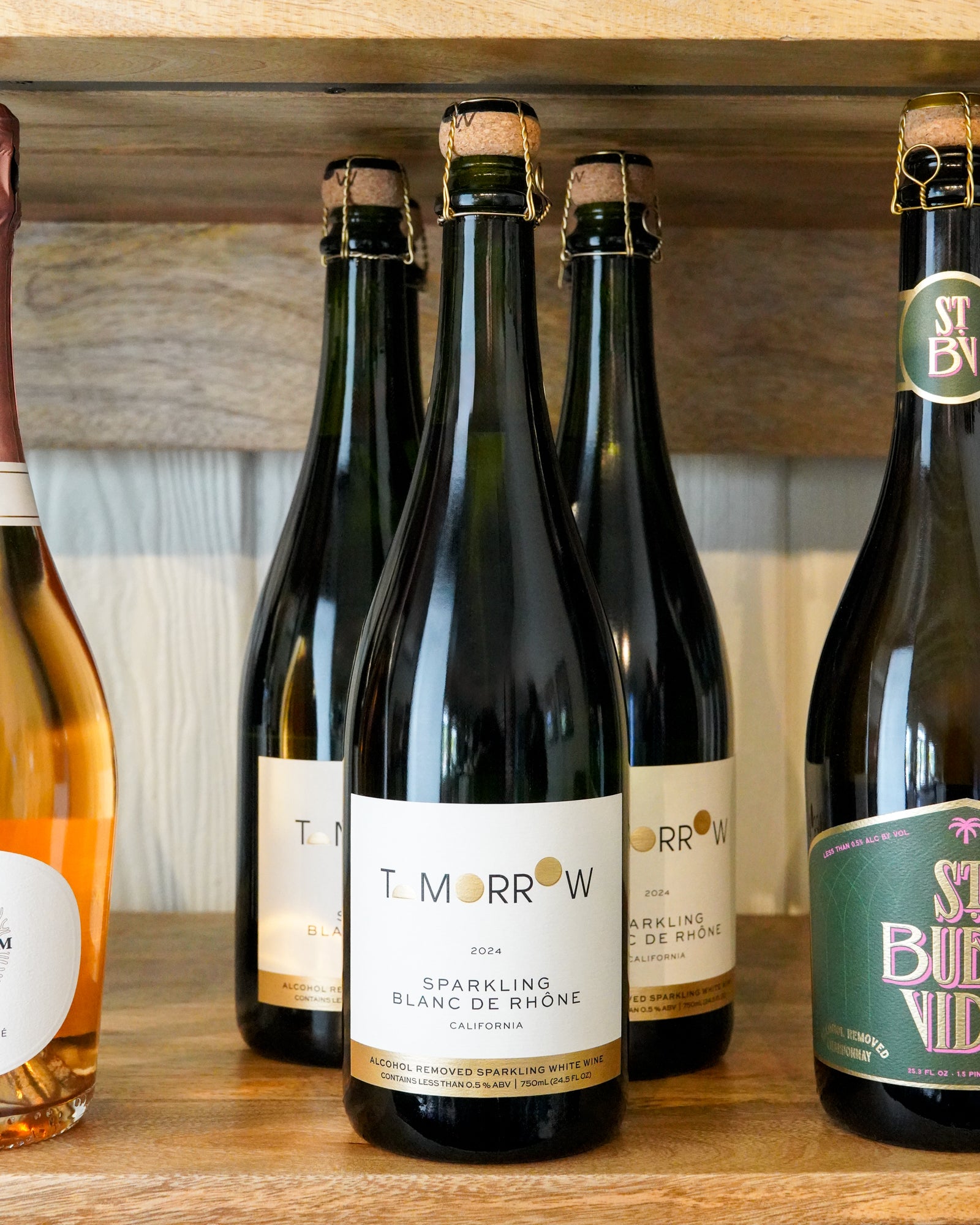 Tomorrow Cellars Sparkling Blanc De Rhone California Non-Alcoholic 2024