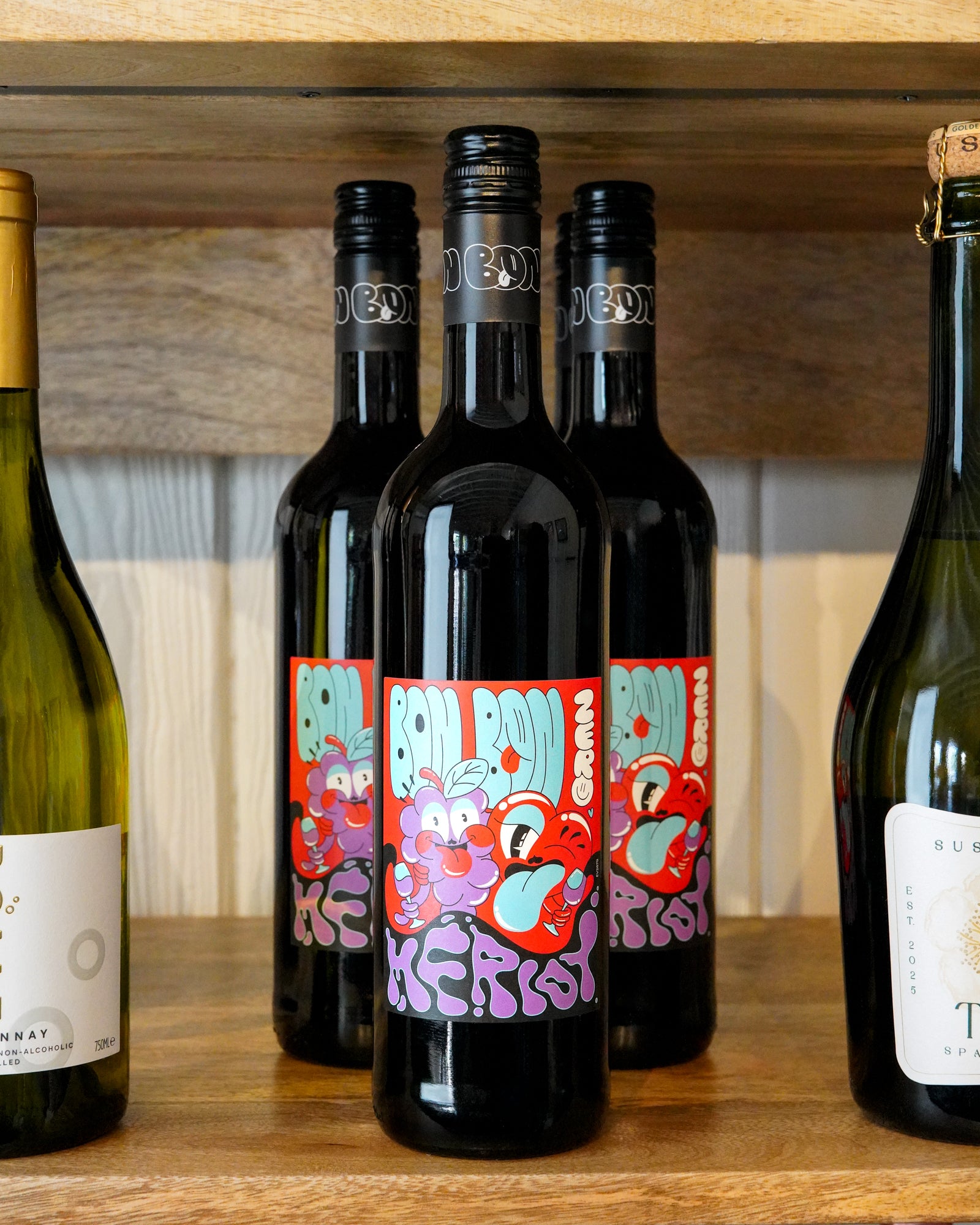 BON BON Zero Merlot Non-Alcoholic NV
